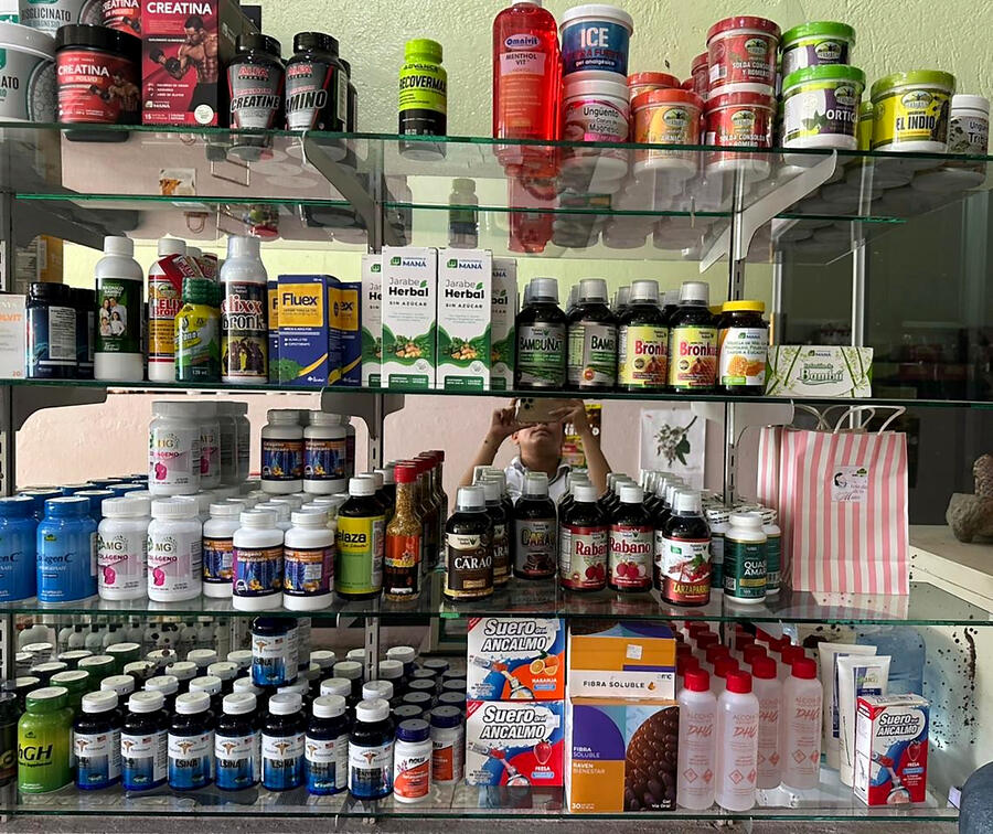 Interior y productos de Macrobiótica El SOL